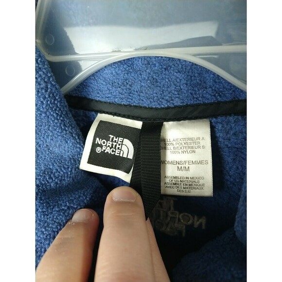 The North Face Blue Polar tech Zip Collared Fleece Jacket. Size  M - Picture 4 of 12